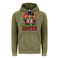Vintage Olive sugar skull woman proud of my roots Vintage Hoodie - BundleAndBundleShop