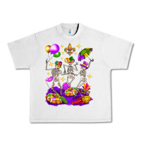 Lunar Rock Mardi Gras Skeletons Urban Heavy Tee - BundleAndBundleShop