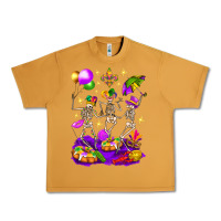 Peanut Butter Mardi Gras Skeletons Urban Heavy Tee - BundleAndBundleShop