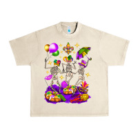 Sandshell Mardi Gras Skeletons Urban Heavy Tee - BundleAndBundleShop