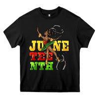 Black juneteenth Heavy Core Tee - CowGirlArtShop