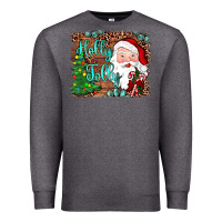 Charcoal Heather holly jolly Premium Sweatshirt - JahusDesignShop