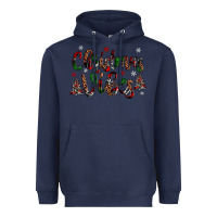 Navy christmas vibes Heavyweight Hoodie - JahusDesignShop