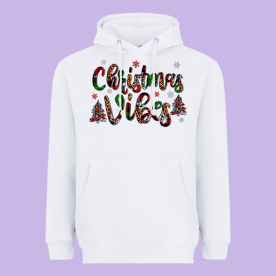 Christmas Vibes Heavyweight Hoodie Designed By Jahusdesignshop