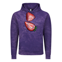 Cloud Purple strawberries 1 Vintage Hoodie - BundleAndBundleShop