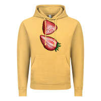 Vintage Mustard strawberries 1 Vintage Hoodie - BundleAndBundleShop