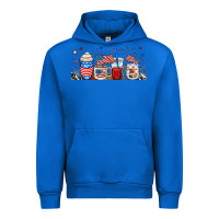 Cobalt 4th of july coffe cups Urban Hoodie - RanaPortraitStore
