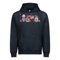 Navy 4th of july coffe cups Urban Hoodie - RanaPortraitStore