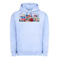 Pigment Grape Ice 4th of july coffe cups Urban Hoodie - RanaPortraitStore
