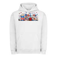 Pigment Lunar Rock 4th of july coffe cups Urban Hoodie - RanaPortraitStore