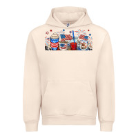 Sandshell 4th of july coffe cups Urban Hoodie - RanaPortraitStore