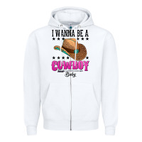 White i wanna be a cowboy baby Zipper Hoodie - AdoDesignShop