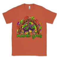 Copper Mardi Gras rainbow and masks Classic Tee - HowdyJamesFarm