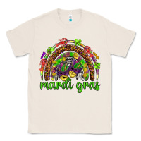 Natural Mardi Gras rainbow and masks Classic Tee - HowdyJamesFarm