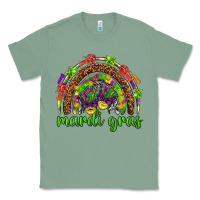 Sage Mardi Gras rainbow and masks Classic Tee - HowdyJamesFarm