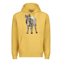 Antique Gold reindeer fawn deer Premium Hoodie - LillyAllenDesigns