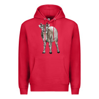 Cardinal reindeer fawn deer Premium Hoodie - LillyAllenDesigns