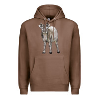Chestnut reindeer fawn deer Premium Hoodie - LillyAllenDesigns