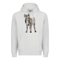Dove Grey reindeer fawn deer Premium Hoodie - LillyAllenDesigns