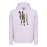 Lilac reindeer fawn deer Premium Hoodie - LillyAllenDesigns