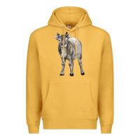 Mustard reindeer fawn deer Premium Hoodie - LillyAllenDesigns