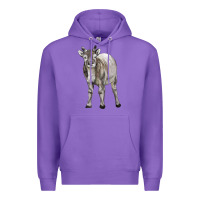 Purple reindeer fawn deer Premium Hoodie - LillyAllenDesigns