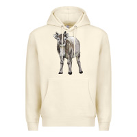 Sandshell reindeer fawn deer Premium Hoodie - LillyAllenDesigns