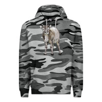 Slate Camo reindeer fawn deer Premium Hoodie - LillyAllenDesigns