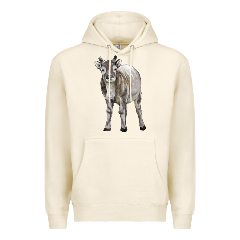Reindeer Fawn Deer Premium Hoodie by LillyAllenDesigns | Teevron