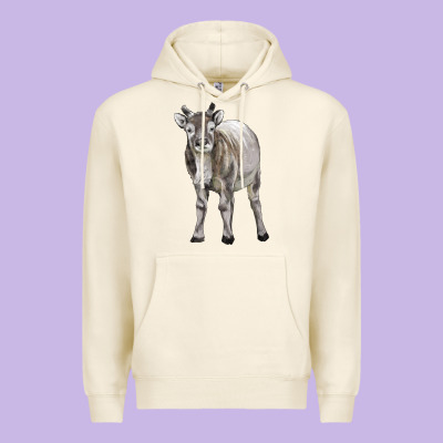 Reindeer Fawn Deer Premium Hoodie Designed By Lillyallendesigns