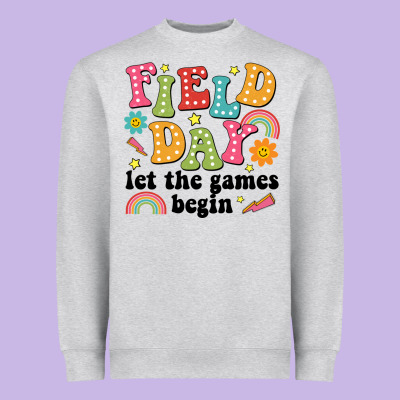 Field Day Let The Games Begin Heavyweight Sweatshirt Designed By Jahusdesignshop