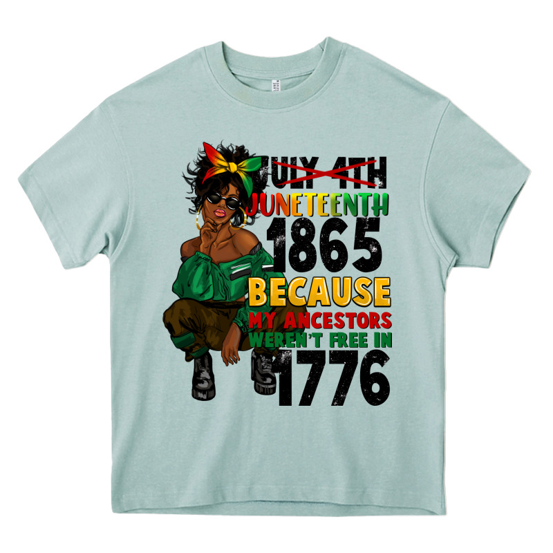 Juneteenth 1865 Because My Ancestors Heavy Core Tee by CowGirlArtShop | Teevron