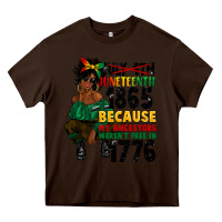 Chocolate Brown juneteenth 1865 because my ancestors Heavy Core Tee - CowGirlArtShop