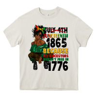 Cream juneteenth 1865 because my ancestors Heavy Core Tee - CowGirlArtShop
