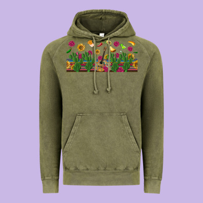 Mexican Sombrero Guitar Rose Cactus Libbey  Cup Vintage Hoodie Designed By Bundleandbundleshop