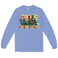 Colony Blue merry christmas Long Sleeve Tee - FaDigitalArtStudio