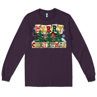 Plum merry christmas Long Sleeve Tee - FaDigitalArtStudio