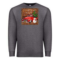 Charcoal Heather christmas truck coaster Premium Sweatshirt - JahusDesignShop