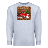 Heather Grey christmas truck coaster Premium Sweatshirt - JahusDesignShop