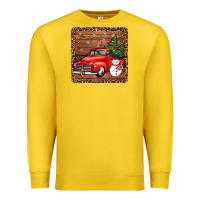 Lemon christmas truck coaster Premium Sweatshirt - JahusDesignShop
