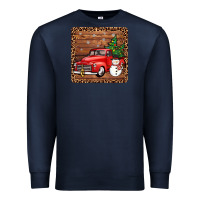 Navy christmas truck coaster Premium Sweatshirt - JahusDesignShop