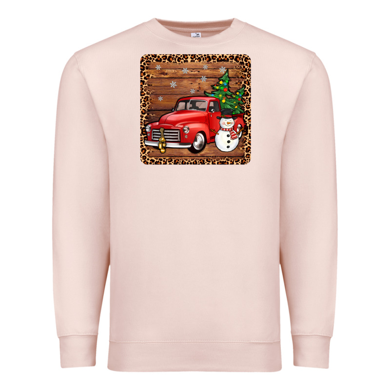 Christmas Truck Coaster Premium Sweatshirt by JahusDesignShop | Teevron