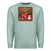 Seafoam christmas truck coaster Premium Sweatshirt - JahusDesignShop