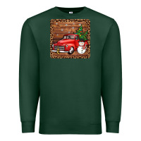 Sports Green christmas truck coaster Premium Sweatshirt - JahusDesignShop