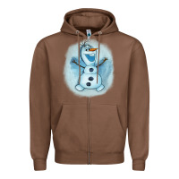 Chestnut olaf snowman Zipper Hoodie - AdoDesignShop