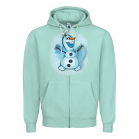 Seafoam olaf snowman Zipper Hoodie - AdoDesignShop