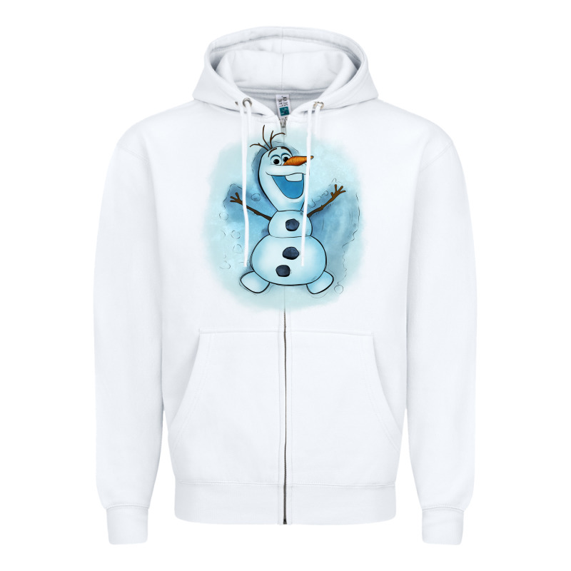 Olaf Snowman Zipper Hoodie by AdoDesignShop | Teevron