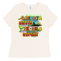 Bone Fiesta siesta tequila repeat Ladies Tee - FaDigitalArtStudio