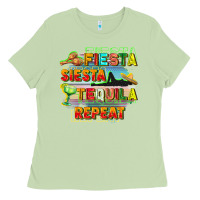 Matcha Fiesta siesta tequila repeat Ladies Tee - FaDigitalArtStudio