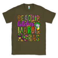 Army Green Bead up bitches it's Mardi Gras Classic Tee - HowdyJamesFarm